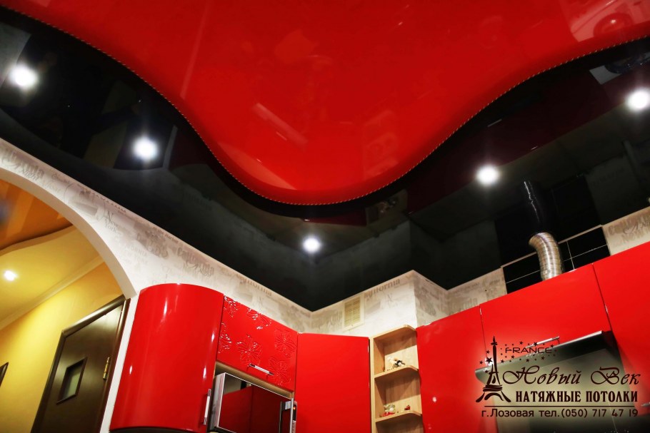 Фотообои для красной кухни