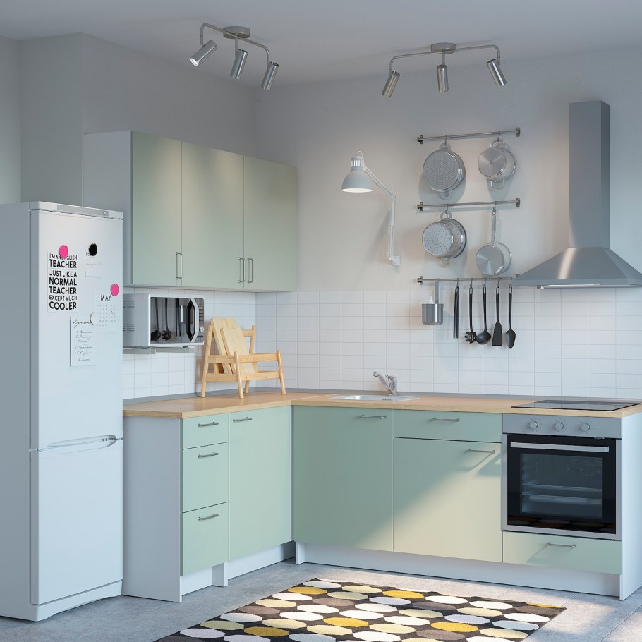 Кухня икеа КНОКСХУЛЬТ белая