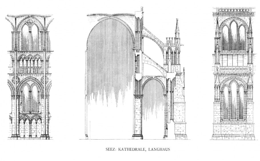Реймский собор контрфорсы