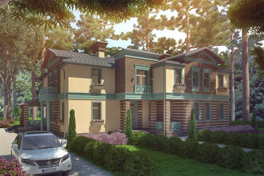 Дом двухэтажный Прованс