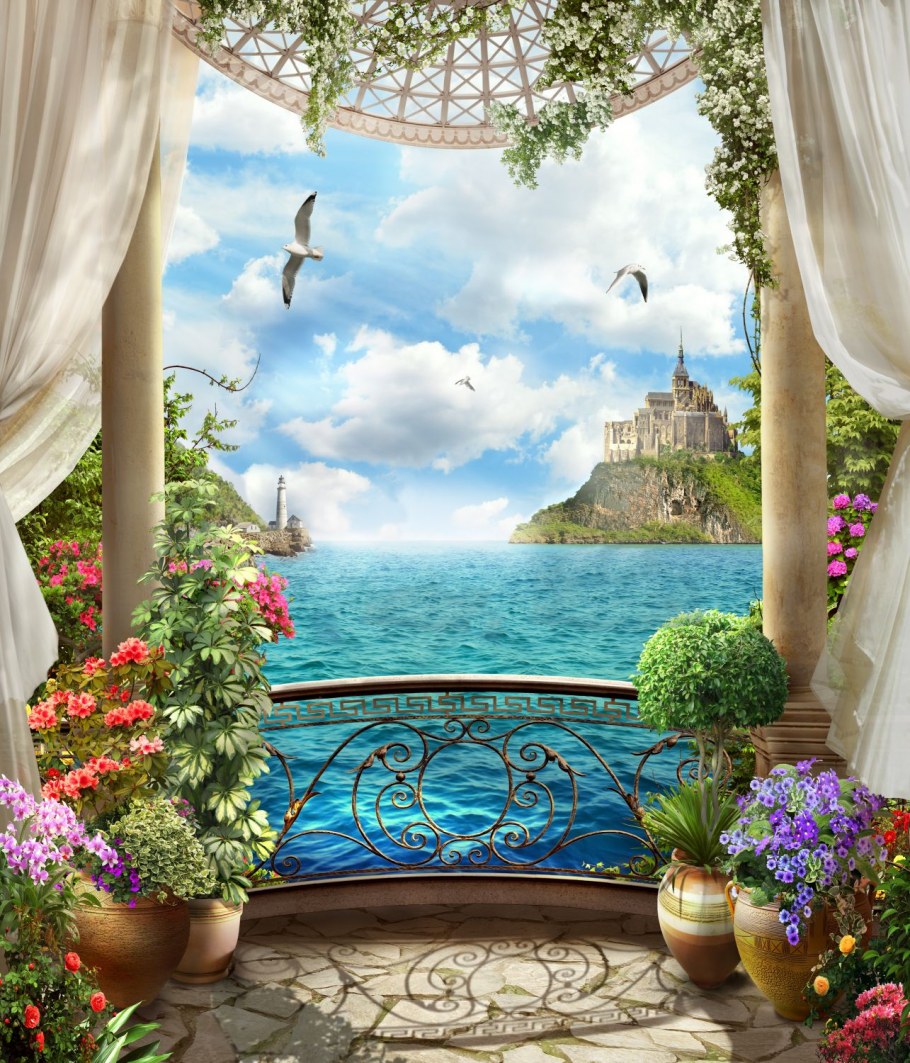 Фреска с видом на море