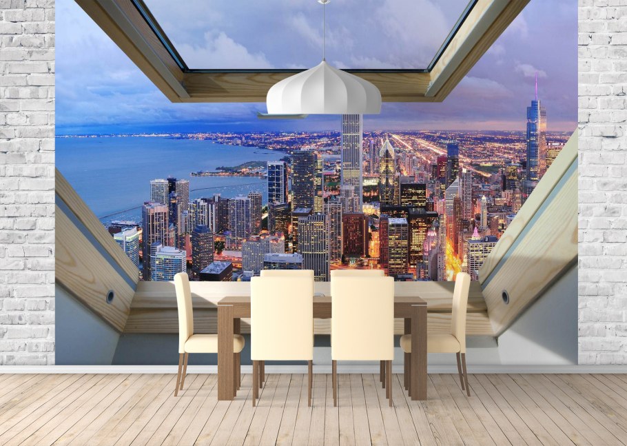 Обои увеличивающие пространство кухни