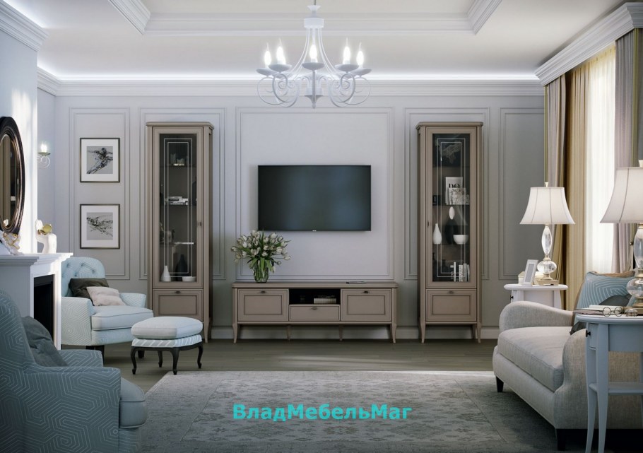 Стенка в гостиную Неоклассика