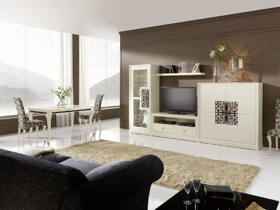 Шкаф для книг и телевизора