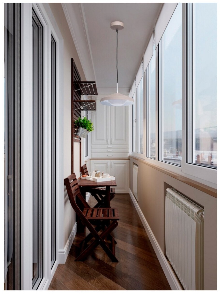 Интерьер балкона