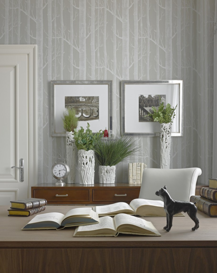 Мебель белая с деревом