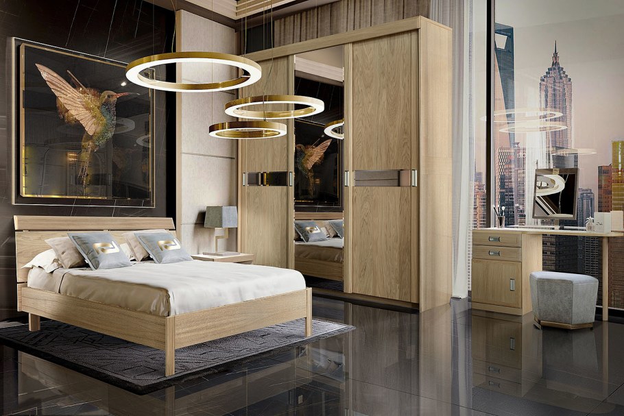 Спальня Алези Пинскдрев слоновая кость