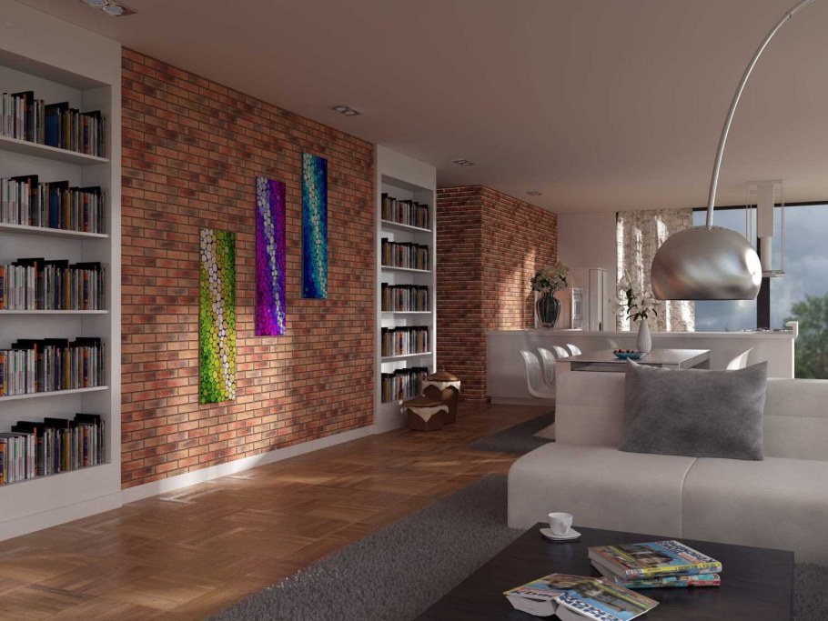 Кирпич Мирский в стиле лофт