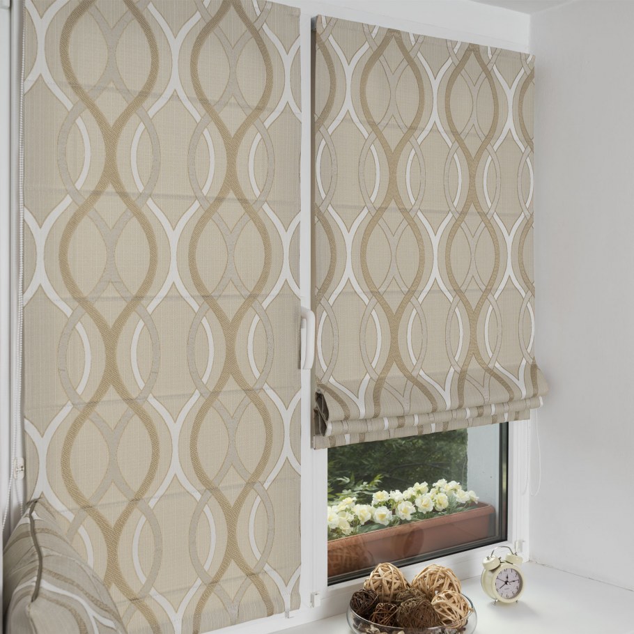 Имитация римских штор