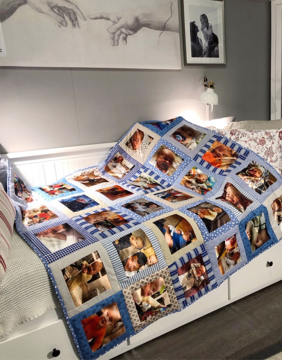 Покрывало пэчворк в интерьере