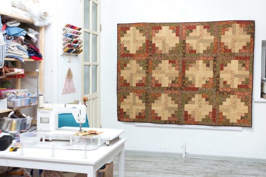 Лоскутное одеяло в стиле Сканди