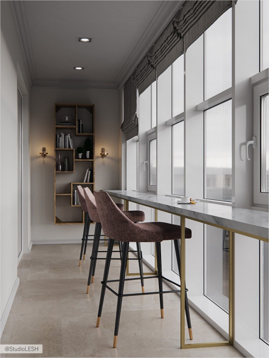 Лоджия в аристократическом стиле