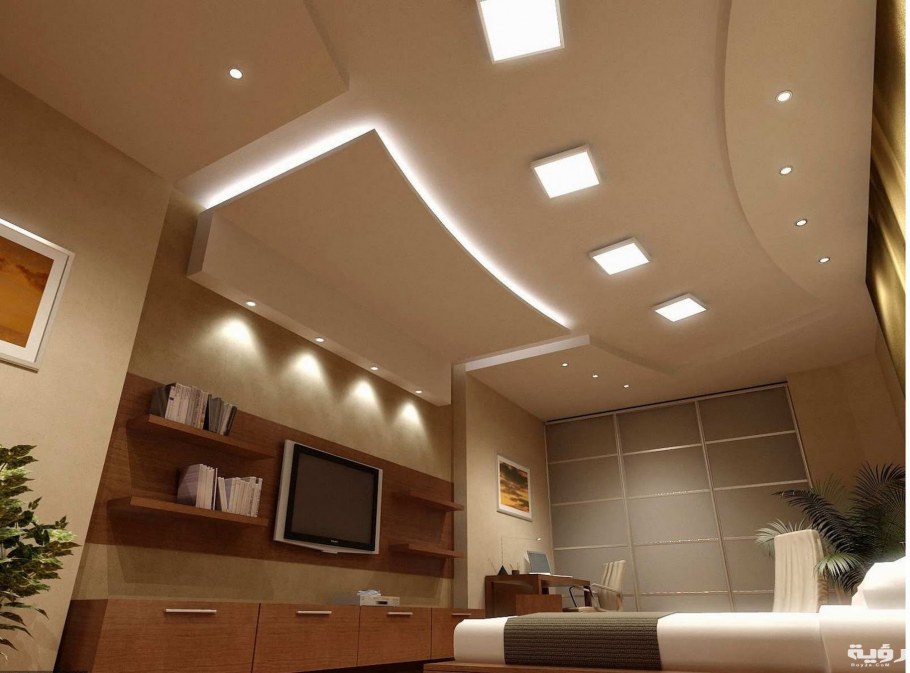 Потолок в гостиную из гипсокартона