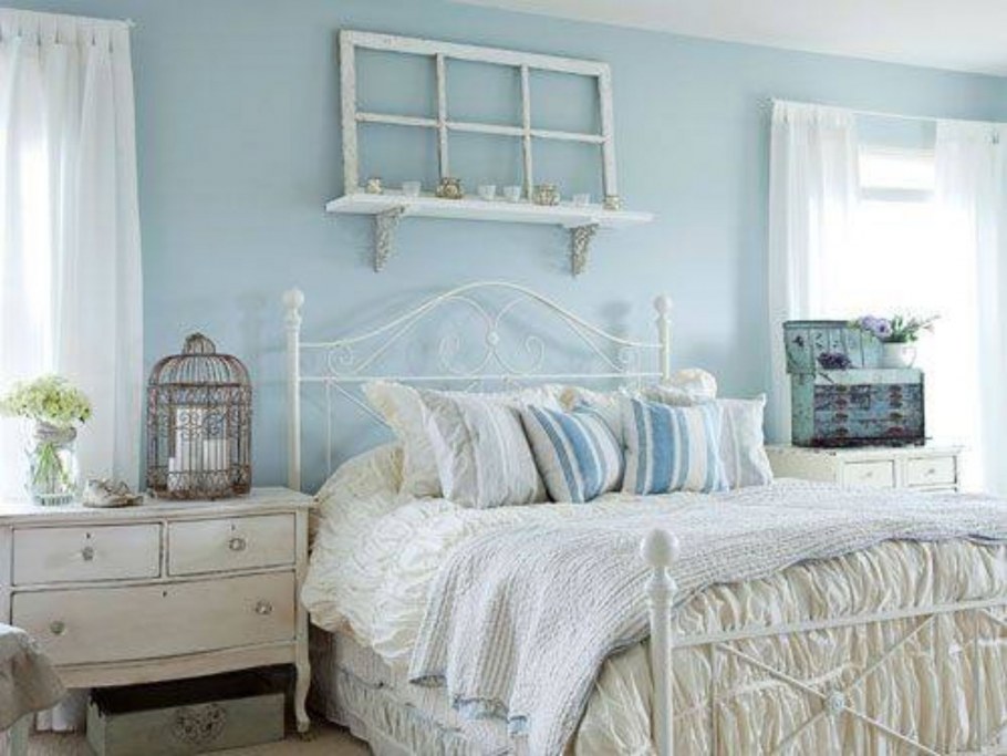 Голубой и розовый в интерьере