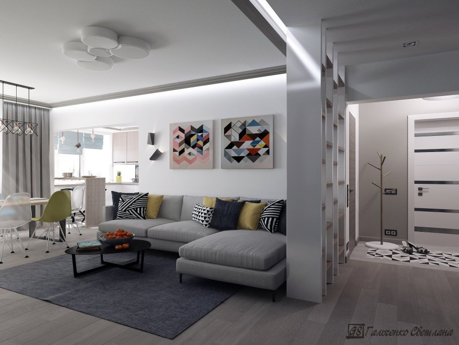 Подиум в однокомнатной квартире