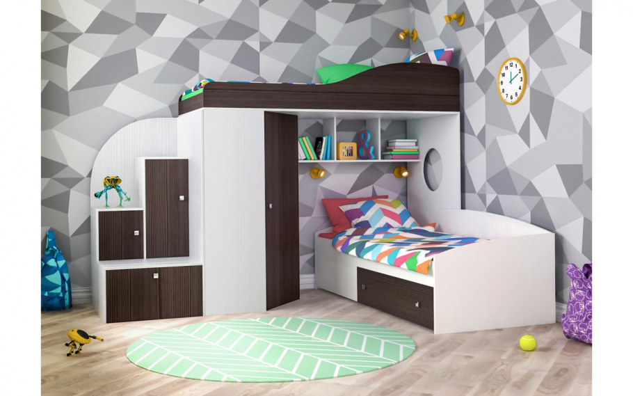 Детская кровать Легенда 27.1 белая