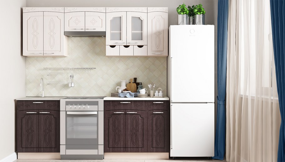 Кухня Прага 2м Сурская мебель