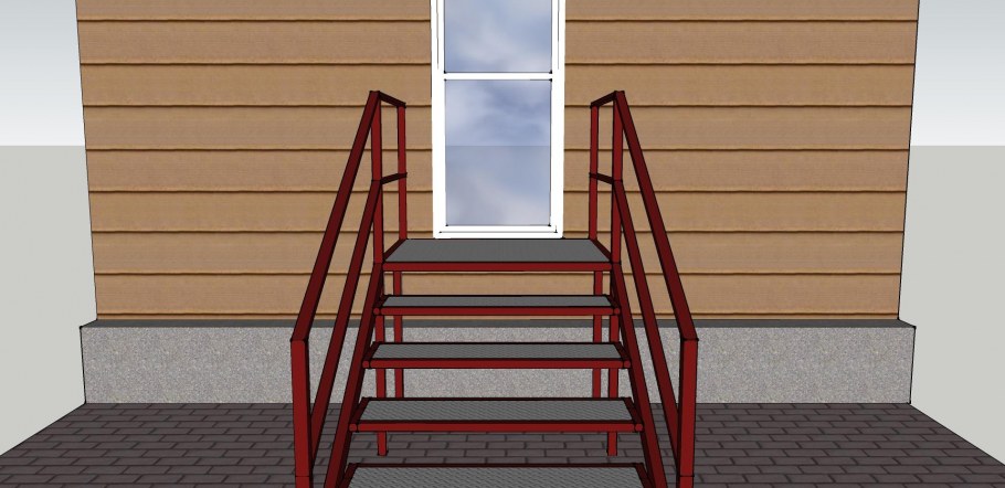 Перила скетчап