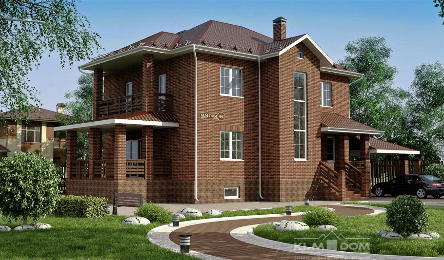 Дом 300кв кирпич