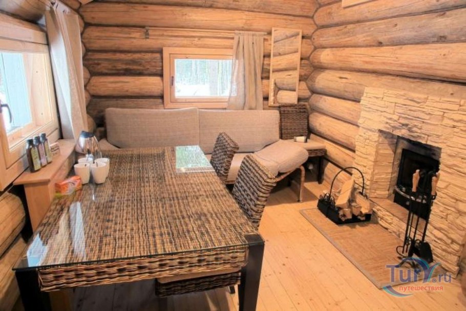 Комната отдыха в деревенской бане