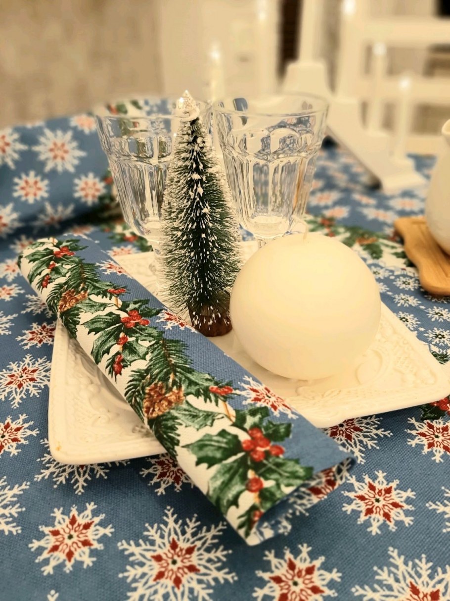 Новогодняя композиция на стол