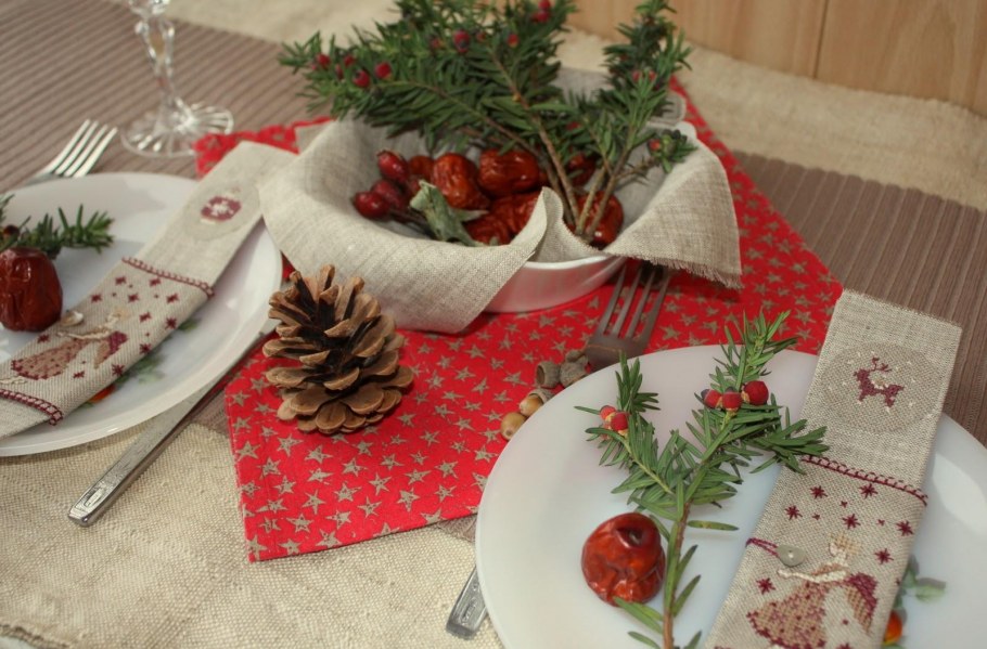 Декор новогоднего стола