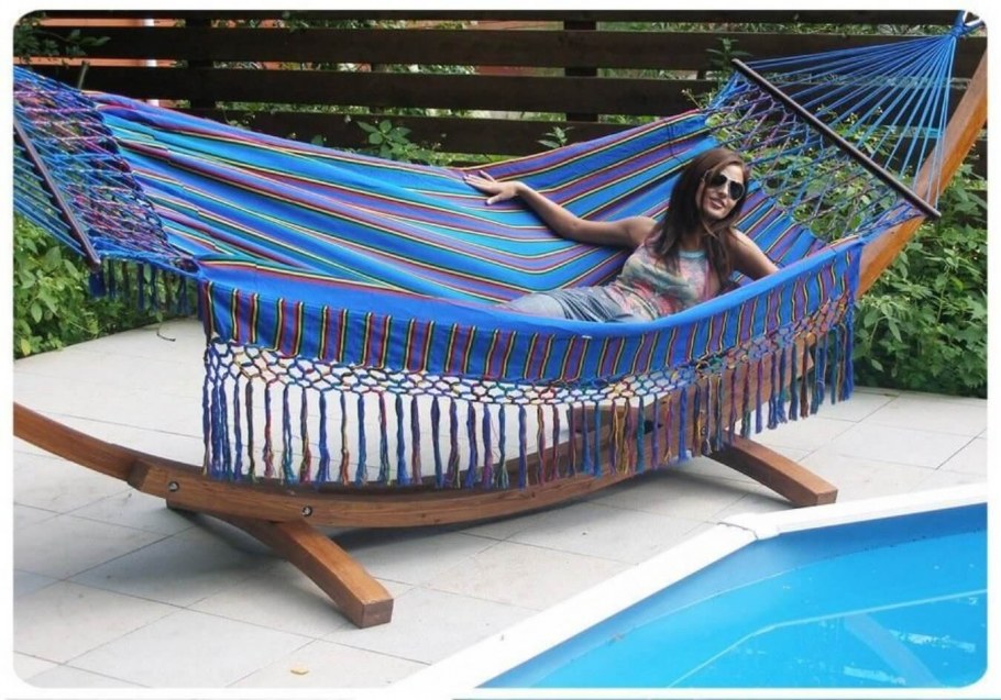 Гамак двухместный с каркасом