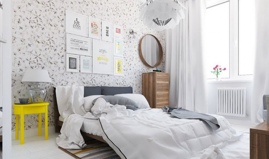 Скандинавский стиль иея спальня