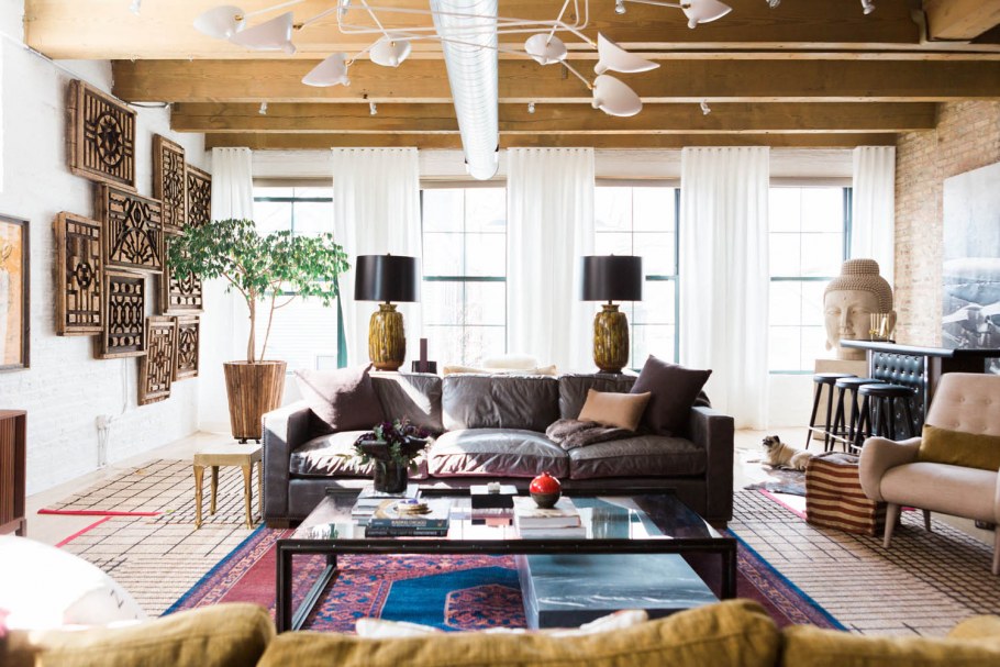 Богемный лофт в интерьере