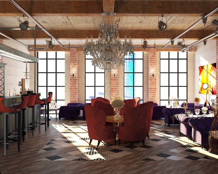 Интерьер лофт