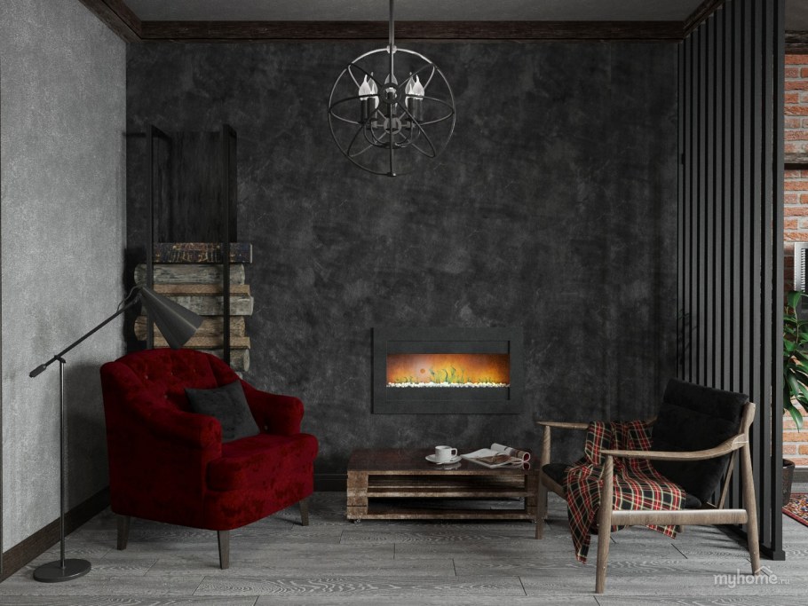 Комната в стиле эко бохо