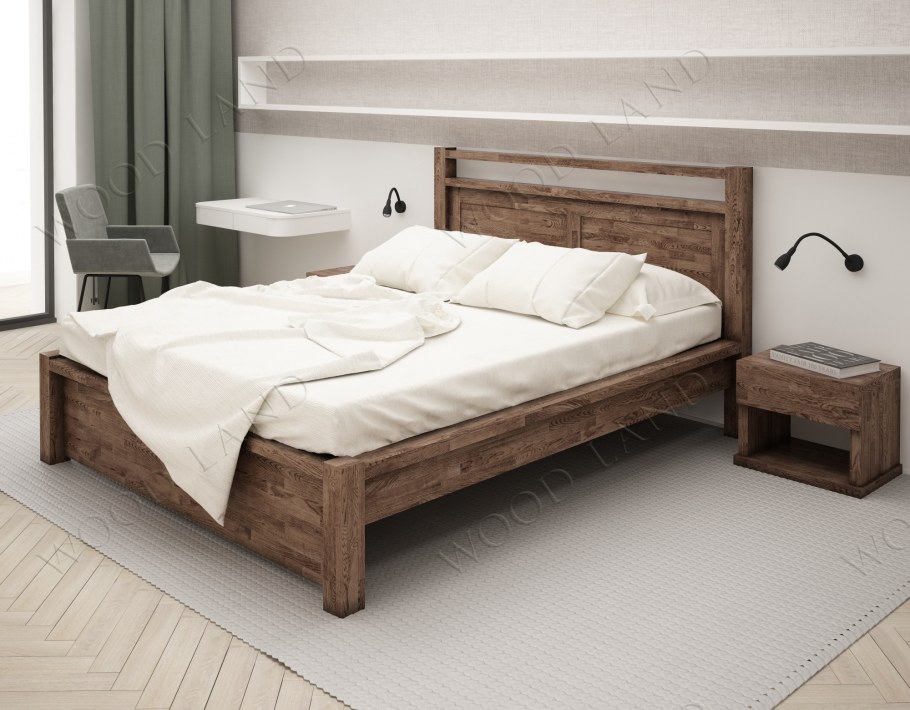 Кровать "Паула".массив дуба