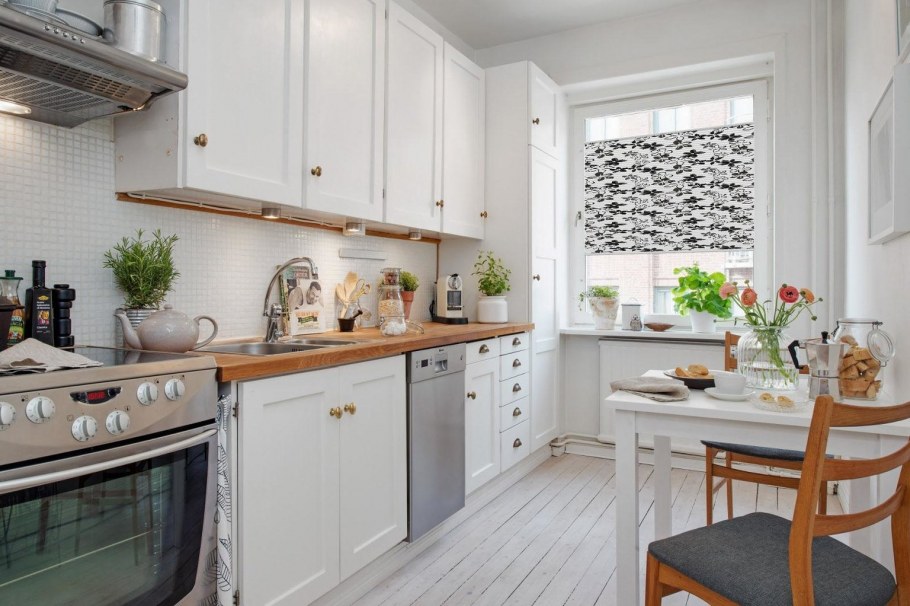 Кухня в скандинавском стиле 12 кв м