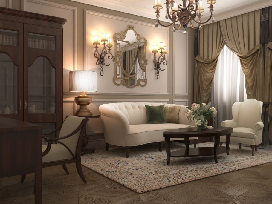 Красивые классические интерьеры