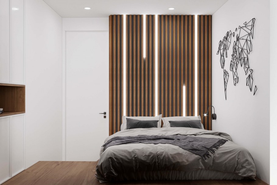 Рейки в спальне