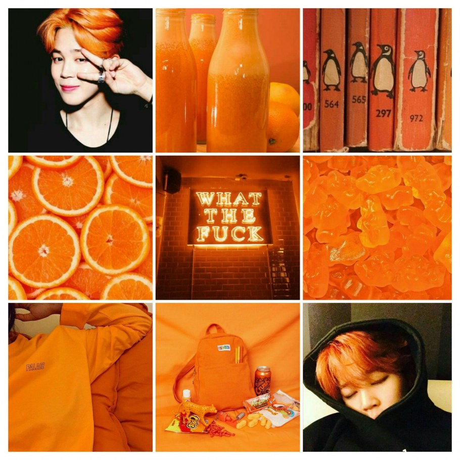 Сочетание голубого и оранжевого в интерьере