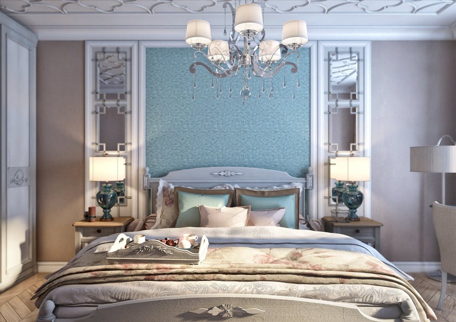 Интерьер спальни в стиле Неоклассика