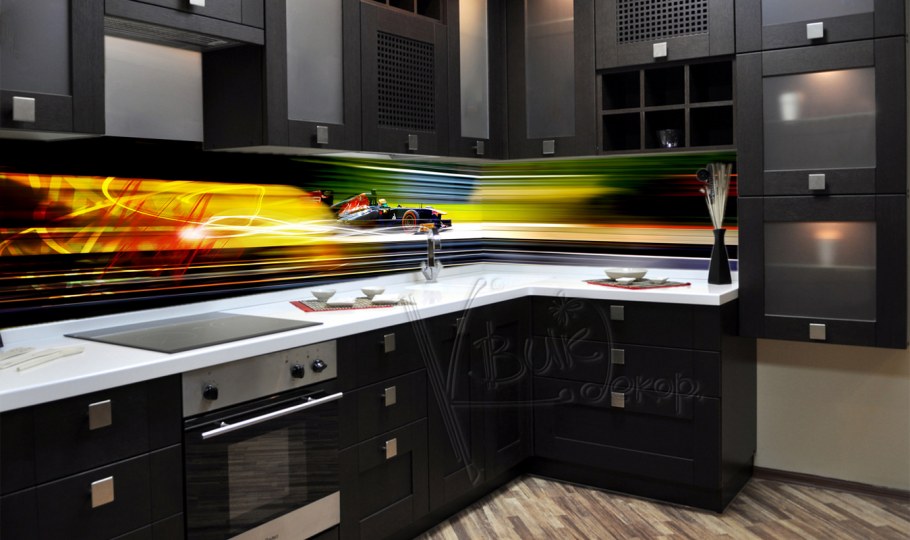 Стеклянный фартук