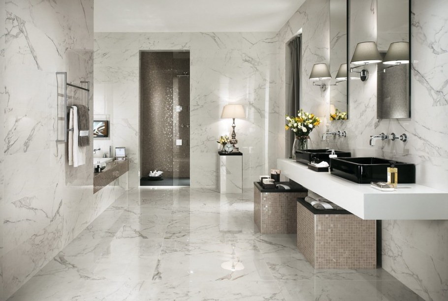 Плитка ROMA Diamond 110 Carrara brillante