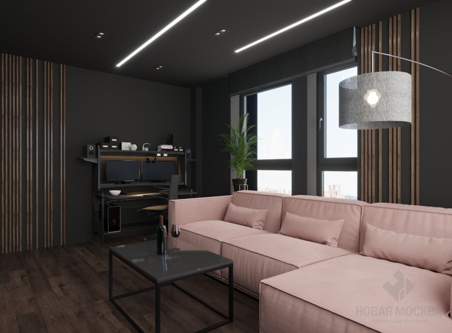 Дизайн 1 квартиры 39 м в Саларьево у девушки 22 года