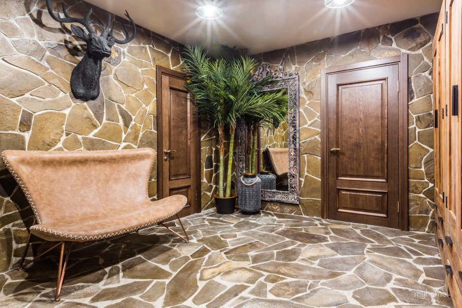 Отделка ванной камнем