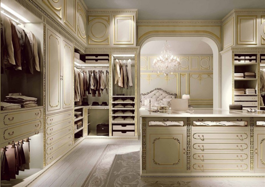 Гардеробные классика