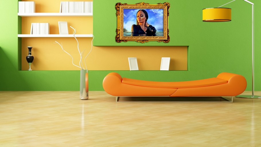 Зеленые обои