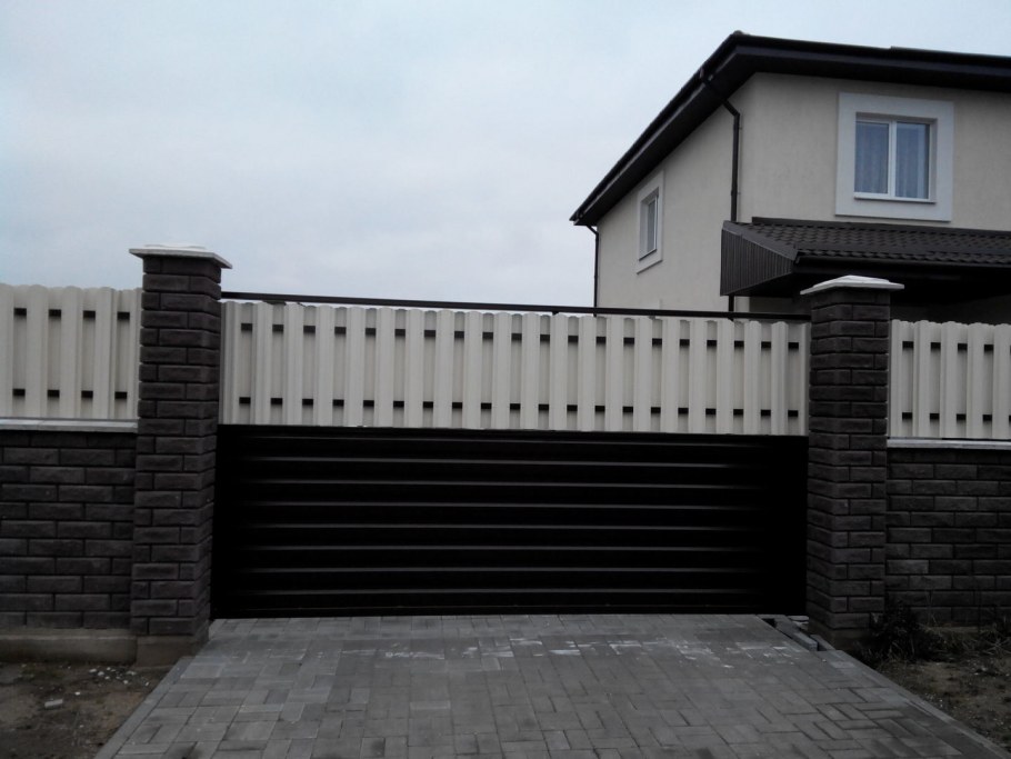 Забор RAL 7016 серый антрацит