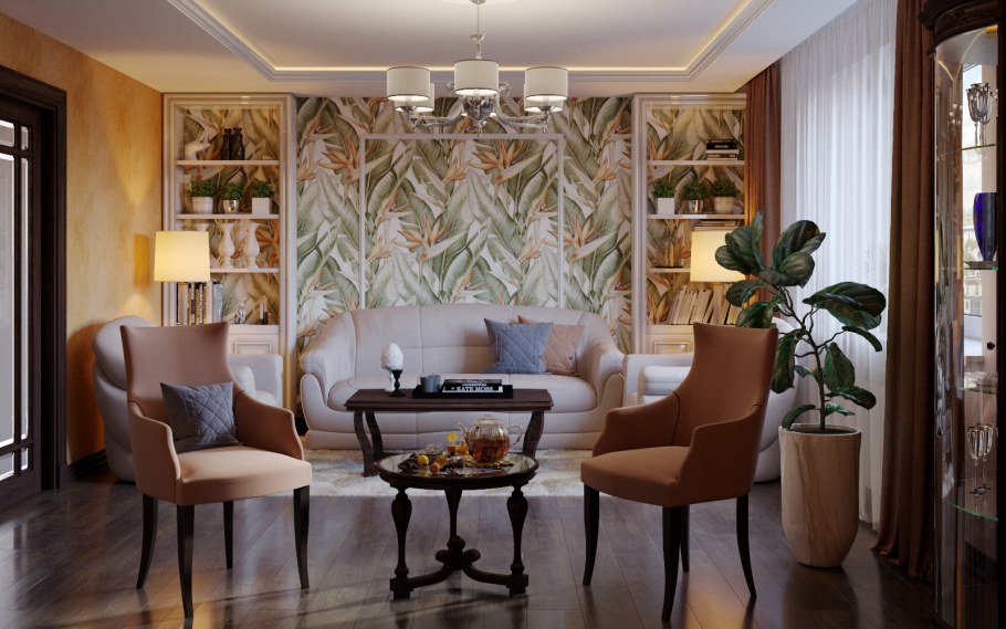 Необычный декор стен