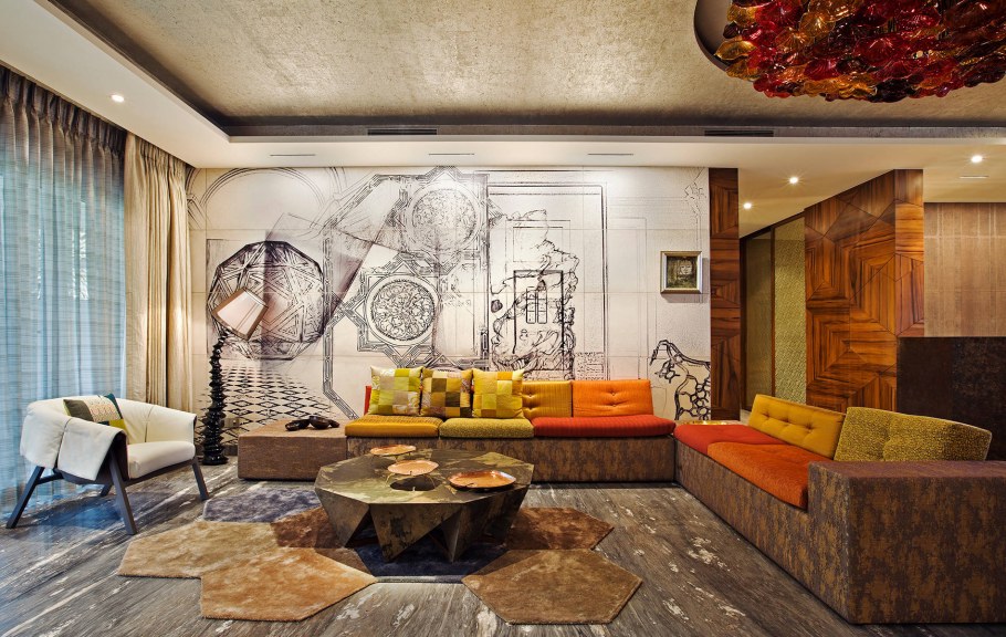 Интерьер квартиры с четкими линиями