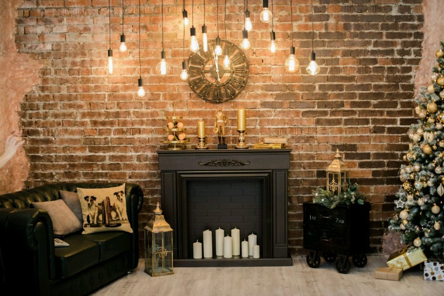 Фальш камин в стиле лофт