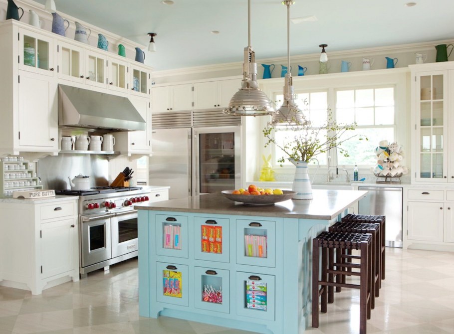 Кухонный остров в стиле Прованс