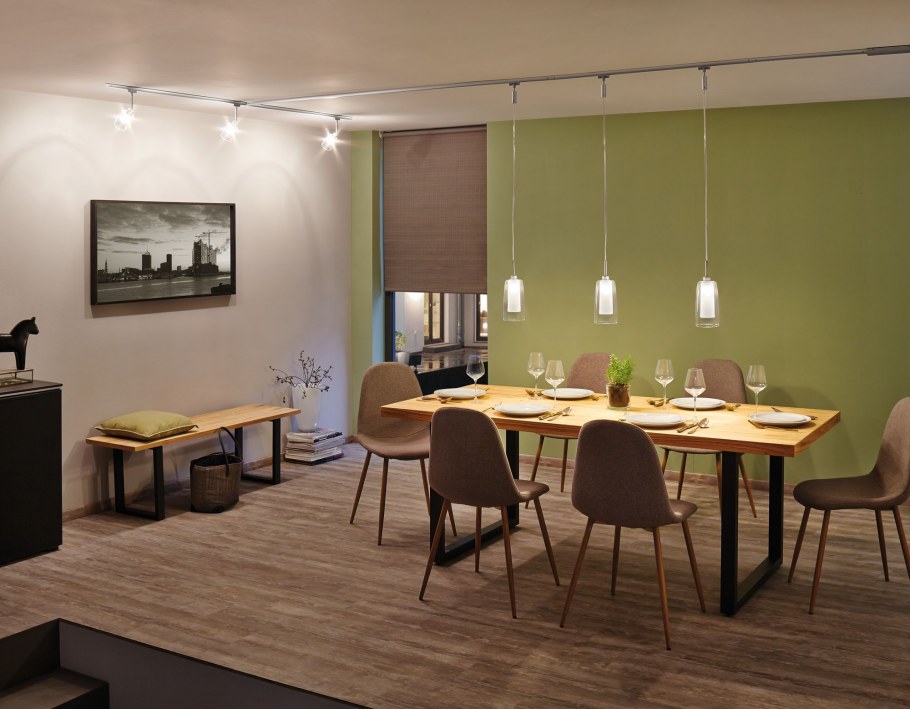 Освещение над обеденной зоной