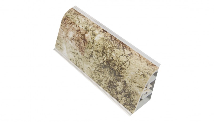 Плинтус Thermoplast ар120 серебро матовое 3м (820) ФЭ 820